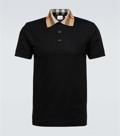 burberry polo oxford black|men's black burberry shirt.